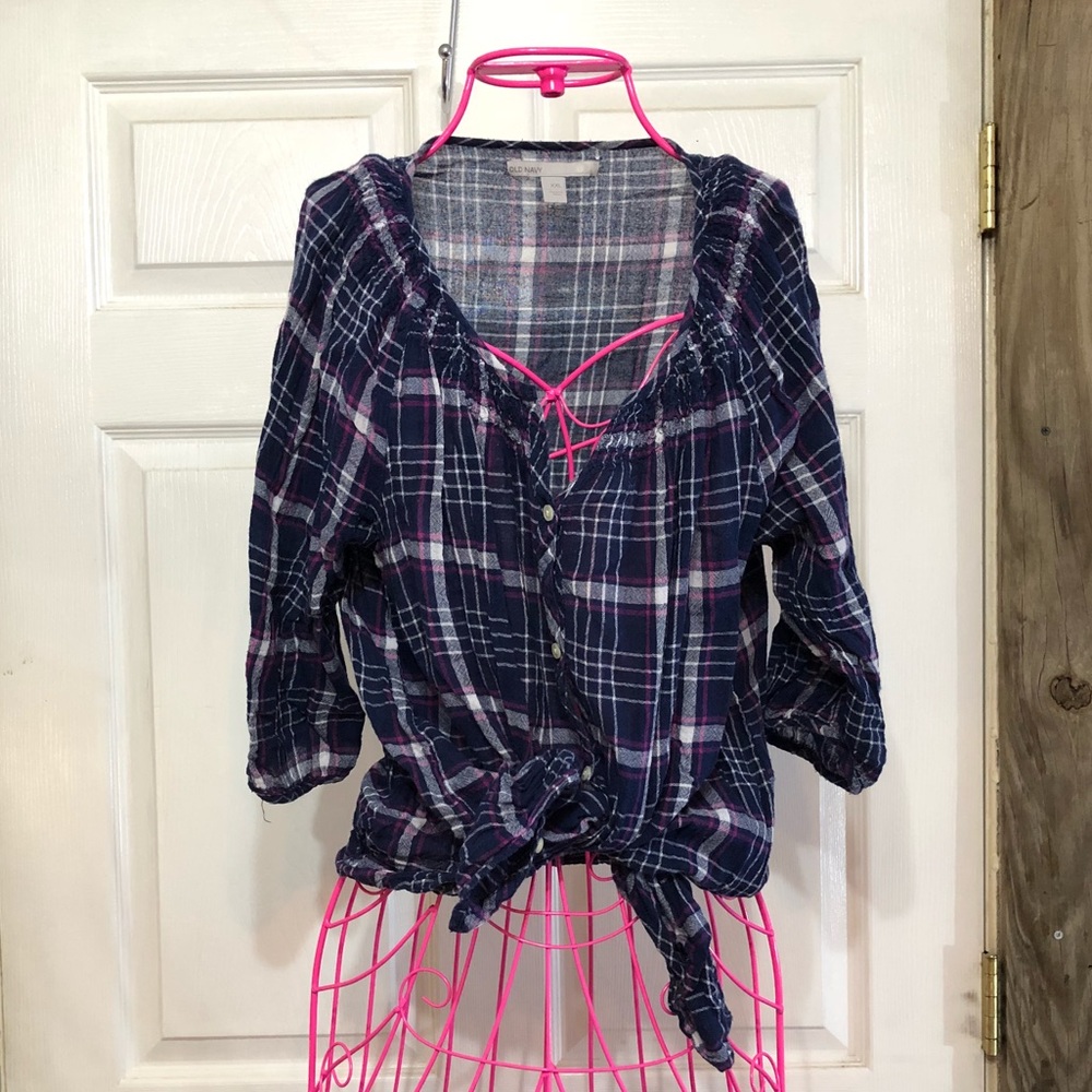 Old Navy plaid top XXL